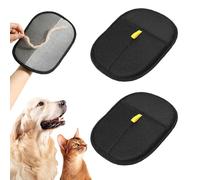 RXKFIGX 2 Piezas Guantes Removedores Pelo Mascotas, Double Sided Estático Pet Hair Remover Glove, Guantes Reutilizables para Mascotas, para Lavar el Pelo, Limpieza de Alfombras y Sofás
