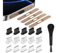 RXKFIGX 20 Pcs Kit de Tapa Antipolvo Tipo-C,Cubierta Antipolvo para Altavoz de Teléfono Móvil, Guardapolvo USB para Teléfono Móvil,Compatible con iPhone15/16,Cubierta de Puerto USB C