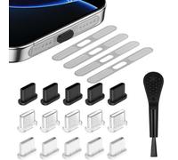 RXKFIGX 20 Pcs Kit de Tapa Antipolvo Tipo-C,Cubierta Antipolvo para Altavoz de Teléfono Móvil, Guardapolvo USB para Teléfono Móvil,Compatible con iPhone15/16,Cubierta de Puerto USB C