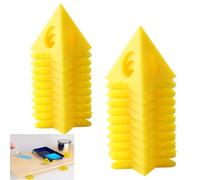 RXKFIGX 20 Soportes Piramidales Para Pintores Pirámide de Pintura Soporte Para Verter Pintura Pirámide de Plástico para Puerta de Gabinete de Lona Color Amarillo
