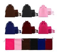 RXKFIGX 24 Piezas Bolsas de Terciopelo con Cordón, Bolsas de Regalo Terciopelo Pequeñas, 7 × 9 cm Bolsitas de Tela con Cordón para Regalo Joyas,Navidad,Aniversario,Embalaje de Regalo Fiestas 6 colores