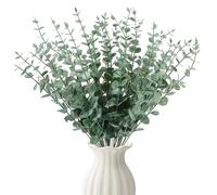 RXKFIGX 30Pcs Hojas de Eucalipto Artificiales, Eucalipto Artificial Ramas Eucaliptos Verdes, Decoracion Follaje Artificial para Ramo de Fotos para Decoración de Hogar Oficina Boda