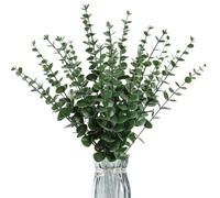 RXKFIGX 30Pcs Hojas de Eucalipto Artificiales, Eucalipto Artificial Ramas Eucaliptos Verdes, Decoracion Follaje Artificial para Ramo de Fotos para Decoración de Hogar Oficina Boda