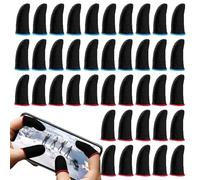 RXKFIGX 40 Pcs Mobile Game Finger Sleeve Guantes de Dedo para Juego Movil Thumb Sleeves para Juegos movil PUGB Alta Sensibilidad Transpirables Duraderos Guantes para Jugar Juegos Móvile