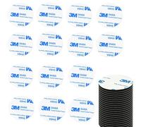 RXKFIGX Adhesivo Doble Cara Extrafuerte Redondas 100 Piezas 3M Cinta Doble Cara Para Paredes Y Pisos Puertas Vidrios Metales Navidad Espejo Bricolaje Cocina Oficina Foto Resistencia