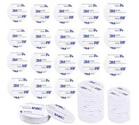 RXKFIGX Adhesivo Doble Cara Extrafuerte Redondas 100 Piezas 3M Cinta Doble Cara Para Paredes Y Pisos Puertas Vidrios Metales Navidad Espejo Bricolaje Cocina Oficina Foto Resistencia