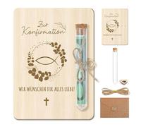 RXKFIGX Envoltorio de Regalo de Dinero con tubos de Ensayo, Regalo de Confirmación, Envoltorio de regalo de dinero, regalos de dinero de madera, sobre de cuerda de cáñamo, ideal