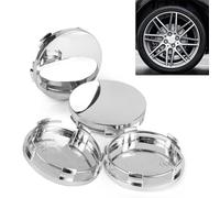 RXKFIGX Tapas para Llantas Tapa Central del Cubo del Coche con Anillos De Acero Inoxidable Tapa Central De Rueda De Coche Tapas De Rueda De Centro Centrales Llantas Aluminio 4pcs