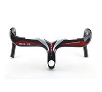 RXL SL suspensión de carretera carbono 1-1/8"rojo 3K brillante percha carbono bicicleta carretera manillar descenso integrado 440 x 90 mm