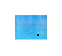RXNHGJDS Joan Miró ImpresióN Sobre Lienzo Blue III Cuadros Famosos en Lienzo Reproducciones de Arte de Pared Para Decoracion Salon Dormitorio55x40cm(22x16in) Enmarcado