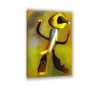 RXNHGJDS Joan Miró ImpresióN Sobre Lienzo Character Cuadros Famosos en Lienzo Reproducciones de Arte de Pared Para Decoracion Salon Dormitorio120x80cm(47x31in) Sin marco