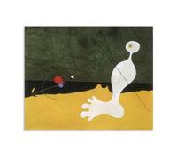 RXNHGJDS Joan Miró ImpresióN Sobre Lienzo Person Throwing a Stone at a Bird Cuadros Famosos en Lienzo Reproducciones de Arte de Pared Para Decoracion Salon Dormitorio40x30cm(16x12in) Sin marco
