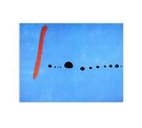 RXNHGJDS Joan Miró ImpresióN Sobre Lienzo Swallow Love Cuadros Famosos en Lienzo Reproducciones de Arte de Pared Para Decoracion Salon Dormitorio70x50cm(28x20in) Sin marco