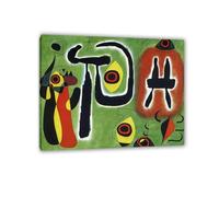 RXNHGJDS Joan Miró ImpresióN Sobre Lienzo The Red Sun Gnaws at the Spider Cuadros Famosos en Lienzo Reproducciones de Arte de Pared Para Decoracion Salon Dormitorio50x40cm(20x16in) Sin marco