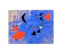 RXNHGJDS Joan Miró ImpresióN Sobre Lienzo Untitled Cuadros Famosos en Lienzo Reproducciones de Arte de Pared Para Decoracion Salon Dormitorio50x40cm(20x16in) Enmarcado