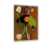 RXNHGJDS Joan Miró ImpresióN Sobre Lienzo Woman Opera Singer Cuadros Famosos en Lienzo Reproducciones de Arte de Pared Para Decoracion Salon Dormitorio45x30cm(18x12in) Sin marco