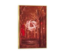 RXNHGJDS ReproduccióN Cuadro Remedios Varo Poster Reflejo lunar ImpresióN Sobre Lienzo Replicas de Cuadros Famosos Lienzos Grandes Decorativos Salon Regalo40x65cm Marco dorado