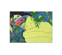 RXNHGJDS Walasse Ting Impresión sobre Lienzo Venus Pintura Abstracta Colorida Flores Reproducción sobre Lienzo Decoración de Pared Moderna para Hogar100x70cm(33x28in) poster