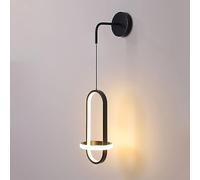 RXPVUXE Aplique De Pared LED Moderno Lámpara De Montaje En Pared De Cabecera Minimalista De 20 W Accesorio De Iluminación De Pared Colgante Ovalado Ajustable, Apliques De Decoración Interior De Alumin