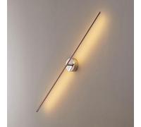 RXPVUXE Aplique de pared lineal LED giratorio Lámpara de pared de metal cableado contemporáneo Lámpara de tocador de baño creativa 3000K Decoración minimalista para el hogar Accesorio de iluminación d