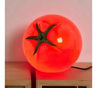 RXPVUXE Lámpara de tomate Lámpara de mesa de vidrio con 3 modos de color Lámpara de noche decorativa LED Lámparas estéticas de 10 W Luz de noche linda nórdica de 8,6 pulgadas para dormitorio, mesita d