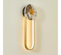 RXPVUXE Modern LED Wall Light Fixture, Mid Century Imitation Marble Wall Lamp, Bathroom Vanity Light Fixtures Hardwired Wall Mount Wall Lights For Bedroom Living Room Hallway Stairs