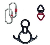 RXRENXIA Columpio Giratorio, Polea De 30 KN, Dispositivo De RotacióN MáS Seguro Accesorio para Colgar con Mosquetones para Columpio De áRbol Web, ConfiguracióN De Columpio, Danza AéRea