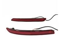 RXRJSU Coche Reflector Para KIA Para RIO Sedan 4 Puertas 2012-2015 Lámpara Señal Giro Freno Conducción 1 Par Luces LED Reflectoras Parachoques Trasero(2 Functions)