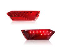 RXRJSU Coche Reflector Para Polaris RZR 1000 900 XP 4 Turbo 2014 2015 2016 2017 2018 2019 Luces Traseras LED Lente Roja Lámparas Conducción Freno Trasero(Red Lens)