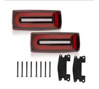 RXRJSU Coche Reflector Para W463 Clase G 1990 1991 1992 1993 1994 1995 1996 1997-2018 Luz Trasera Intermitente Freno Antiniebla Lámparas LED Para Coche(Red Lens)