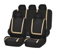RXRJSU Funda Asiento Juego Fundas Protectoras para Asientos Delanteros Coche para Skoda para Fabia para Forester para Rapid para Felicia(Beige Full Set)