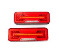 RXRJSU Luz LED 12V 24V Señal Giro Trasera Lámpara Freno Reflector Marcha Atrás Para Remolque Camión, Tractor, Camper, 2 Uds Tercera Tercera Luz De Freno