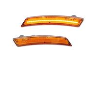 RXRJSU Luz LED Posición Lateral Trasera/delantera Lámpara Repetidora Panel Señal Giro Para Cooper R55 R56 R57 R58 R59 R60 R61 Tercera Tercera Luz De Freno(2PC Front Yellow)