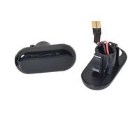 RXRJSU Luz señal Giro dinámica Luz LED Dinámica Señal Giro Lateral 2 Uds Para Opel MOVANO VIVARO Intermitente lateral LED(Dynamic Smoked)