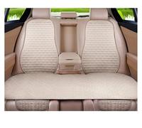 RXRJSU para A3 para A5 D2 X45 Funda Asiento Coche Delantero/Trasero Lino/Lino Almohadilla Protectora Cojín Negro/Rojo/Beige/Gris/café/marrón Funda Asiento Coche(Beige Rear 1pcs)