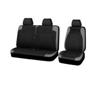 RXRJSU para Benz para Sprinter para Vito 2 + 1 Fundas Universales De Cuero PU para Asientos Coche Negro Funda Asiento Coche(Grey)