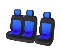 RXRJSU Universal para La Mayoría Funda Protectora Asiento Coche 1/2 Uds Fundas, Accesorios Interiores 2 + 1 Funda Asiento Coche(Azul)