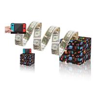 Rxwstt Hucha de juego para regalo en efectivo, caja de regalo de rollo de dinero para amor, kit extraíble con tarjetas, dinero como ramo de dinero, caja de dinero sorpresa, explosión para todos los