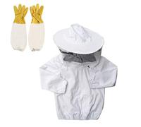 RXYNLL Traje de ProteccióN ApíCola Infantil,Traje de Apicultor Infantil Con ProteccióN Integral,Disfraz Abeja NiñO,Guantes de Apicultura Para NiñOs (YL(125-150CM))