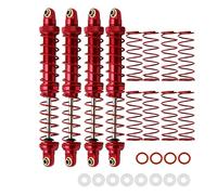 RXZIXYL Paquete de 4 amortiguadores delanteros y traseros RC de 70 mm, 80 mm, 90 mm, 100 mm, 110 mm, 120 mm, amortiguador de aceite axial SCX10 para coche de oruga RC 1/10 AXI03007 RBX10 D90 TRX4