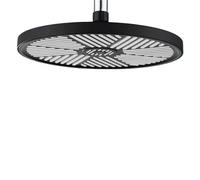 ry - Cabezal de ducha de lluvia de alta presión de 25,4 cm, diseño de panel lateral negro que ahorra agua, para una mejor experiencia de relajación y spa en el baño