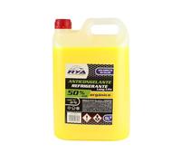 RYA - Anticongelante Coche G12 - Liquido Refrigerante Coche - Anticongelante G12 50% Orgánico +145º/ -37º - Líquido Refrigerante para Vehículos Fórmula Orgánica Long Life (Amarillo 50%) - 5L
