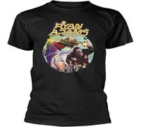 Ryan Adams 'City Terror' T Shirt Casual Graphic Tops Black S