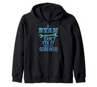 Ryan Name If Cant Fix It Personal Marido Handy Man Builder Sudadera con Capucha