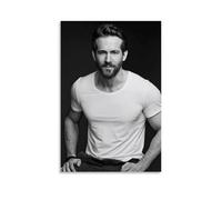 Ryan Reynolds - Pósteres artísticos antisalpicaduras, pinturas colgantes para sala de estar y dormitorio, adecuados para múltiples escenarios, sin necesidad de perforar, fácil de instalar, adecuado