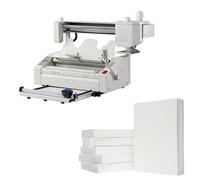 Ryanong Carpeta manual A4 de pegamento caliente con control digital de temperatura y lomo de fresado para encuadernación profesional de documentos