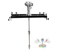 Ryanong Mezclador neumático de acero inoxidable de 1/2HP 3/4HP 1HP, incluye soporte y dispositivo de suspensión, soporte retráctil para pintar materiales de revestimiento resinoso, pequeño 5 cilindros