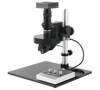 Ryanong Microscopio de observación 4K 2K 1080P HDMI Industrial Video Medición Microscopio Cámara 2D 3D 120X Zoom C-Mount Lente 360° Rotación eléctrica