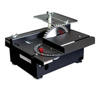 Ryanong Mini sierra de mesa con fuente de alimentación, sierra de mesa de jade para carpintería, corte, pulido, grabado, multifunción, pequeña herramienta de corte