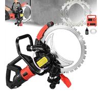 Ryanong Sierra de corte de hormigón de 16 pulgadas, circular eléctrica con supresión de polvo alimentada por agua, 8980 W, cuchillas de alta calidad de 11.4 pulgadas de profundidad, ideal para ranurar